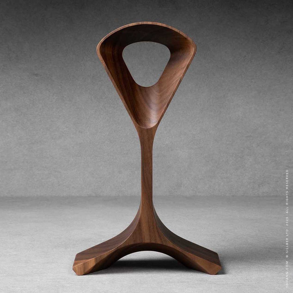 Yohann Headphone AirPods Max K1 Stand Walnut Wood front 2 mob-view