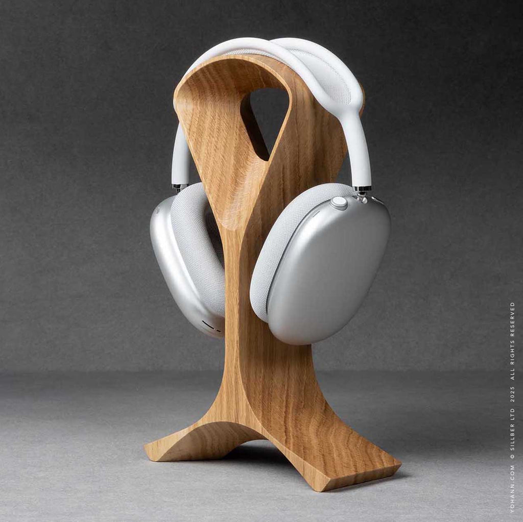 Yohann Headphone AirPods Max K1 Stand Oak Wood perspective mob-view