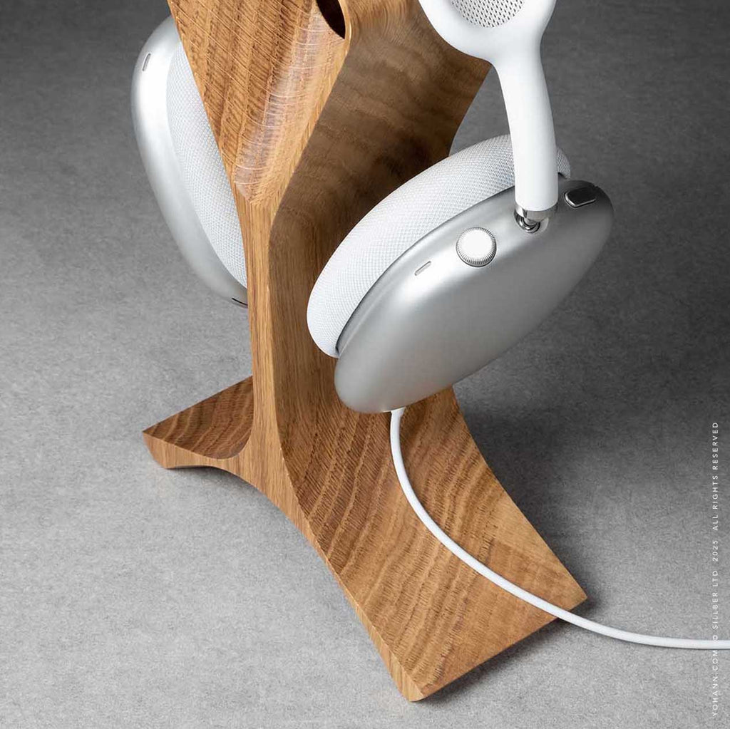 Yohann Headphone AirPods Max K1 Stand Oak Wood detail mob-view