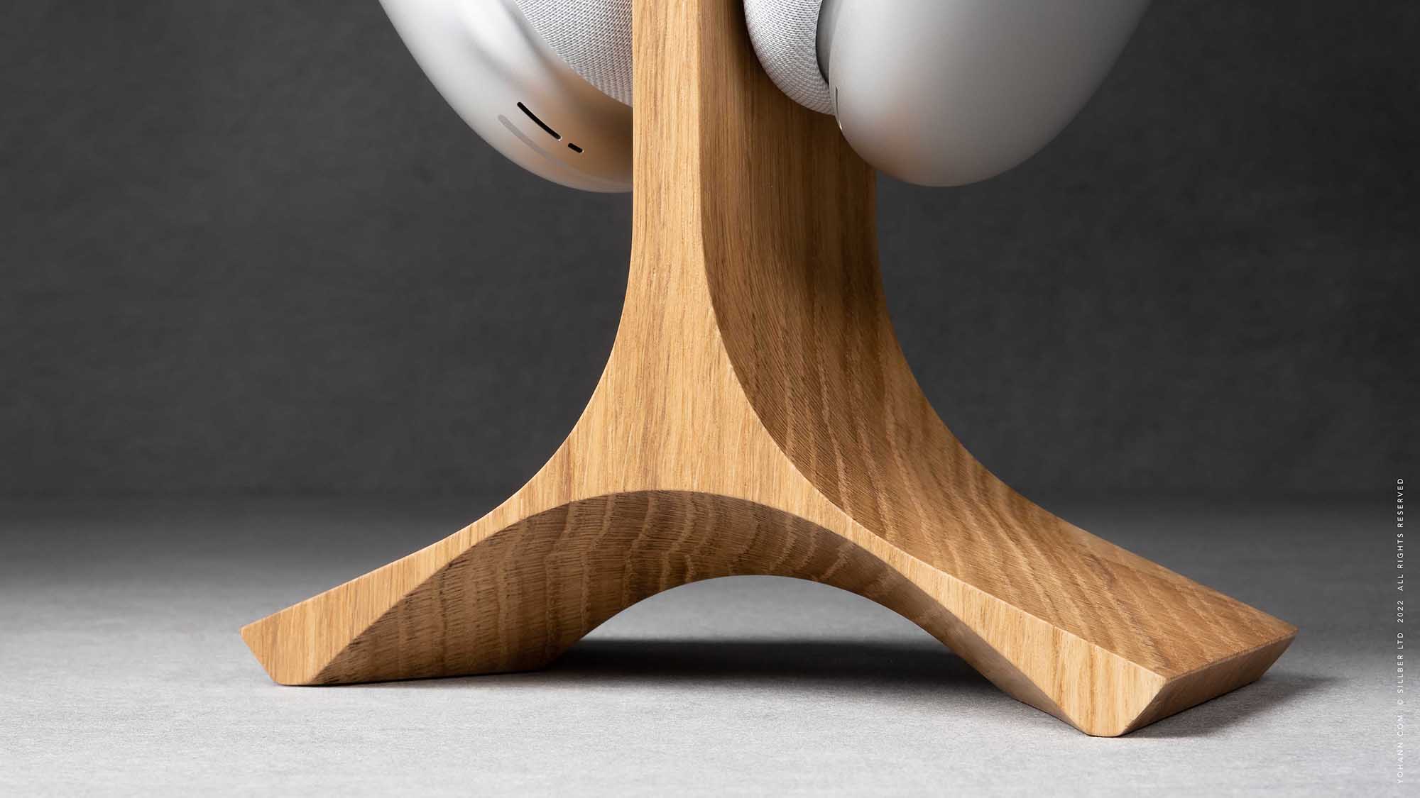 Yohann Headphone Stand- Oak Wood