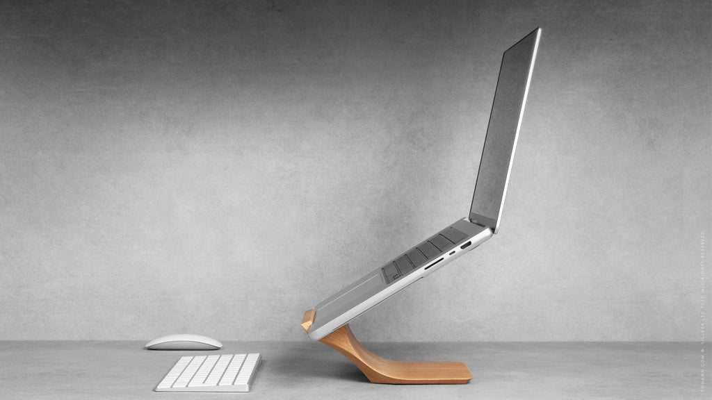 Yohann Macbook Stand Wood Oak